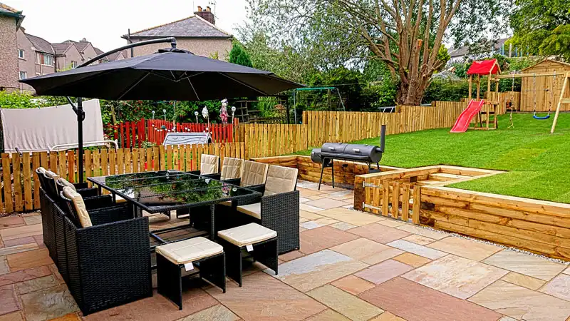 A Picture of Rippon Indian Sandstone Paving for Project 3 Image